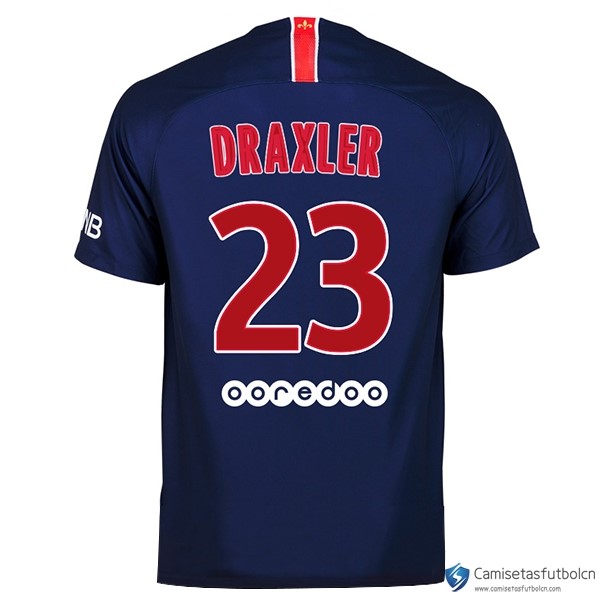 Camiseta Paris Saint Germain Primera equipo Draxler 2018-19 Azul